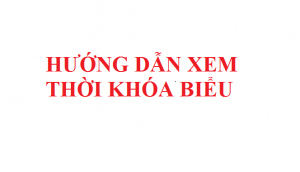 Hướng dẫn xem thời khóa biểu Untitled 2