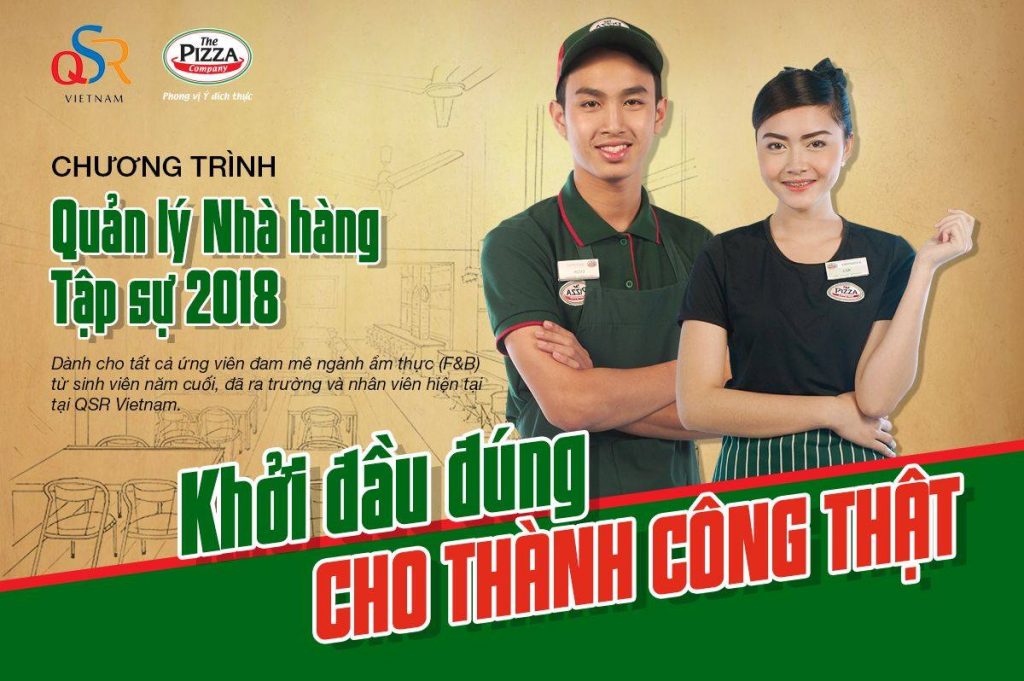 Tuyển dụng quản lý nhà hàng tập sự tại QSR Việt Nam tuyen dung