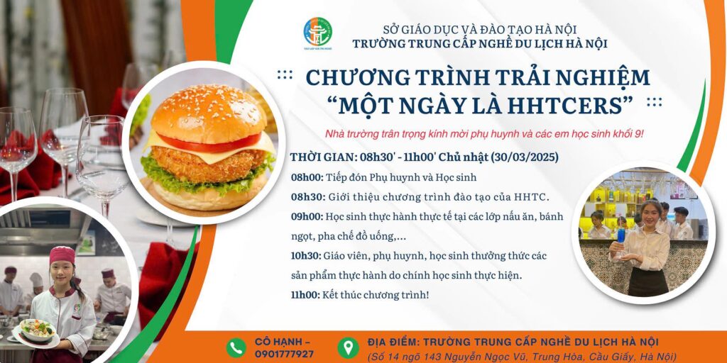 THƯ MỜI THAM GIA TRẢI NGHIỆM “MỘT NGÀY LÀ HỌC SINH CỦA HHTC” hhtcers