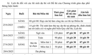 🔥🔥🔥[CHÍNH THỨC] BỘ GD & ĐT CÔNG BỐ LỊCH THI TỐT NGHIỆP THPT 2025 ‼️ lichthithpt2025