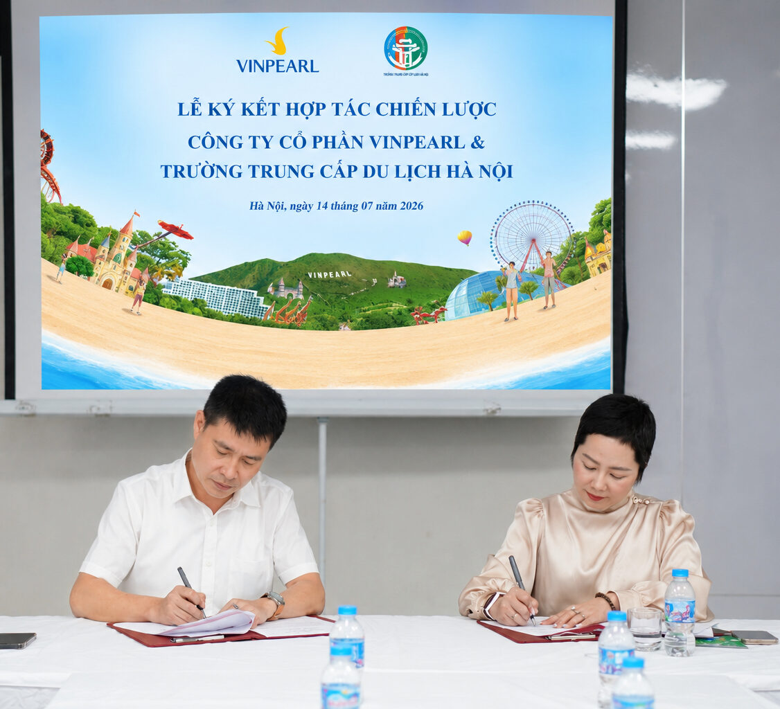 Lễ ký kết hợp tác giữa Trường Trung cấp Nghề Du lịch Hà Nội và Vinpearl 3 Lễ ký kết hợp tác giữa Trường Trung cấp Nghề Du lịch Hà Nội và Vinpearl