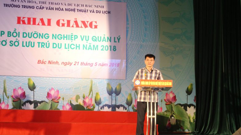 Khai giảng Lớp bồi dưỡng Nghiệp vụ quản lý Cơ sở lưu trú du lịch năm 2018 tại Bắc Ninh IMG 2965 1